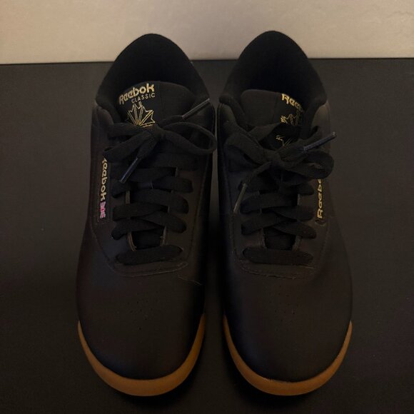 Reebok Women's Princess Shoes - Black with Gum Sole - Picture 1 of 4